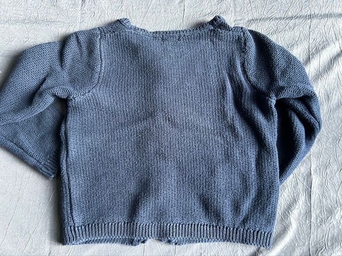 Gilet bleu marine petite fille - photo numéro 2