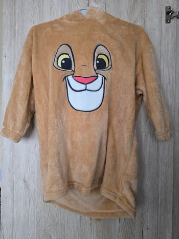 PONCHO À CAPUCHE OREILLES DISNEY THE LION KING TAILLE 7/8 ANS