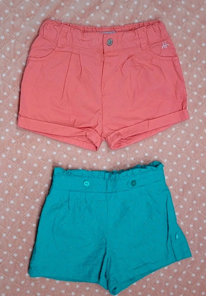 Lot de 2 shorts légers - Taille 9mois,71cm