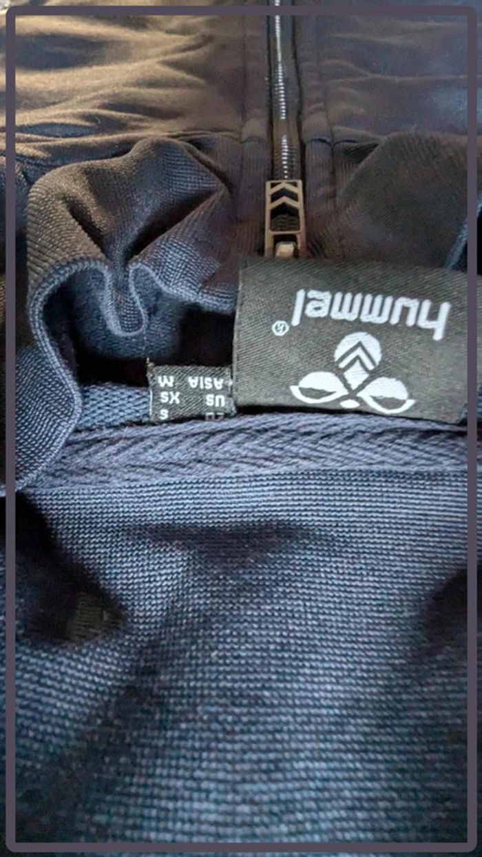 Veste de survêtement Hummel taille S homme bleu - photo numéro 4
