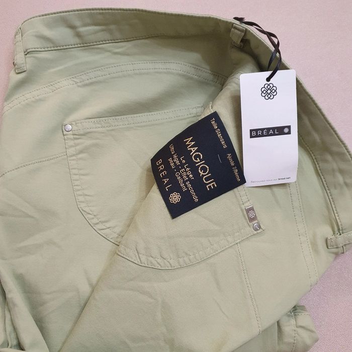 Magnifique pantalon magique léger, effet seconde peau, galbant, couleur vert olive taille48 Breal - photo numéro 8