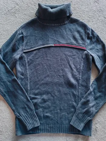 Pull col roulé Tommy Hilfiger – Maille côtelée Taille S Femme