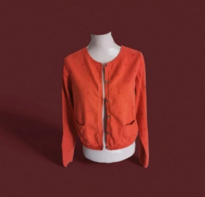 Gilet corail à pois Okaidi 12 ans