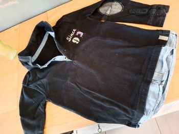 Polo manches longues noir