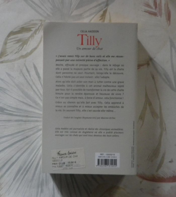 Tilly un amour de chat de Celia Haddon Ed. France Loisirs - photo numéro 2