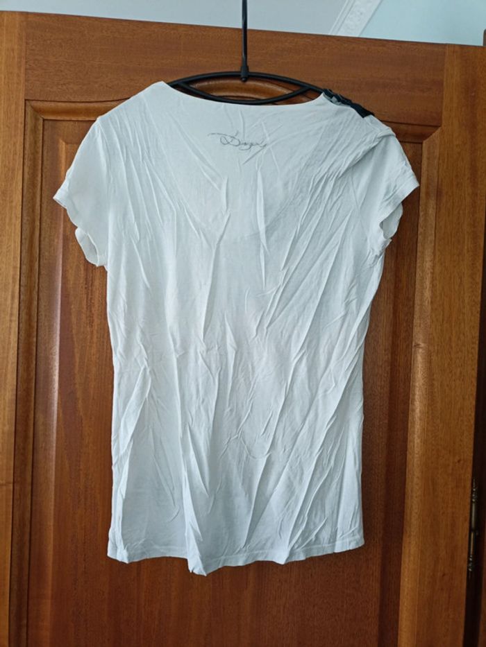 Tee-shirt  Desigual blanc - photo numéro 2