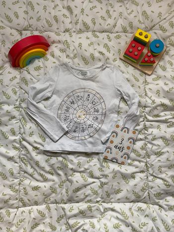 teeshirt manches longues blanc 3 ans kiabi