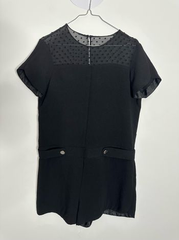 Combishort plumetis noir T36/38 S/M