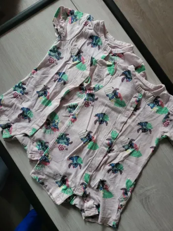 2 combishort disney stitch 12 mois