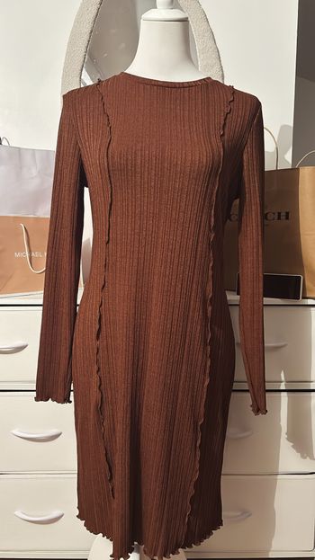 Robe longue marron Primark T38