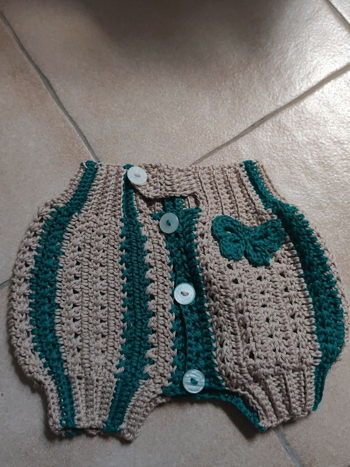 Short et combinaison enfants au crochet - photo numéro 2