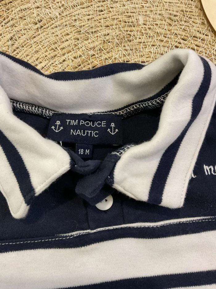 Ensemble marin garçon teeshirt et short - photo numéro 2