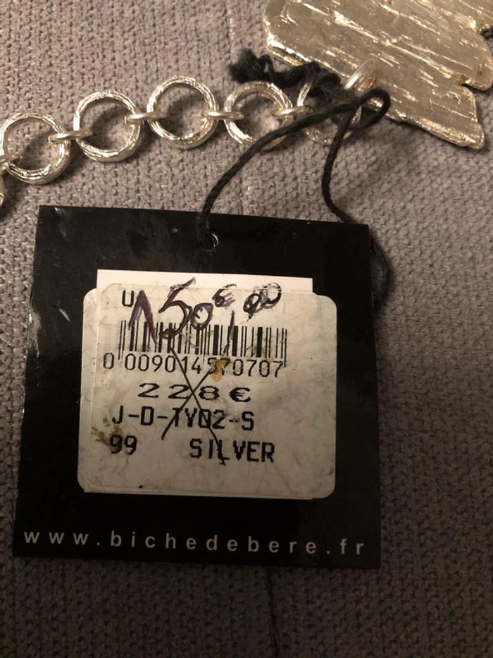 Ceinture « biche de bere » argent NEUVE - photo numéro 5