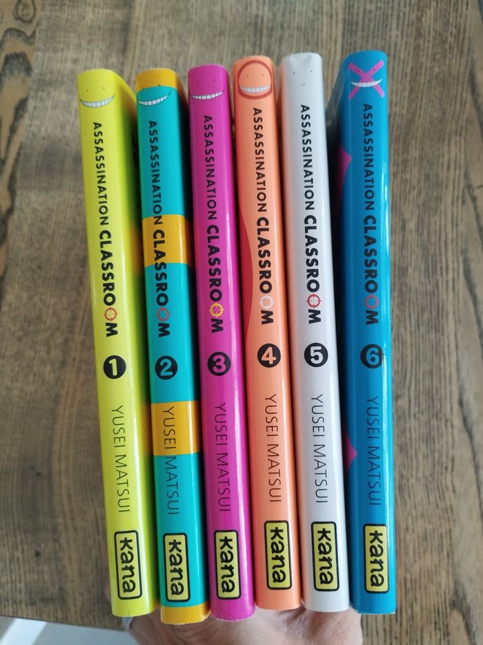 Manga Assassination classroom lot tomes 1 a 6
