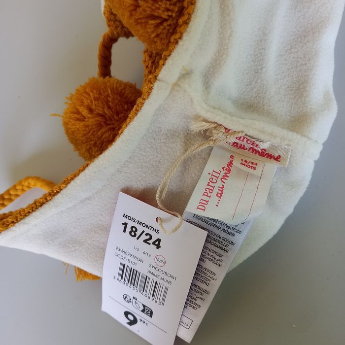 Bonnet moutarde  18/24 mois - etb1 - photo numéro 3