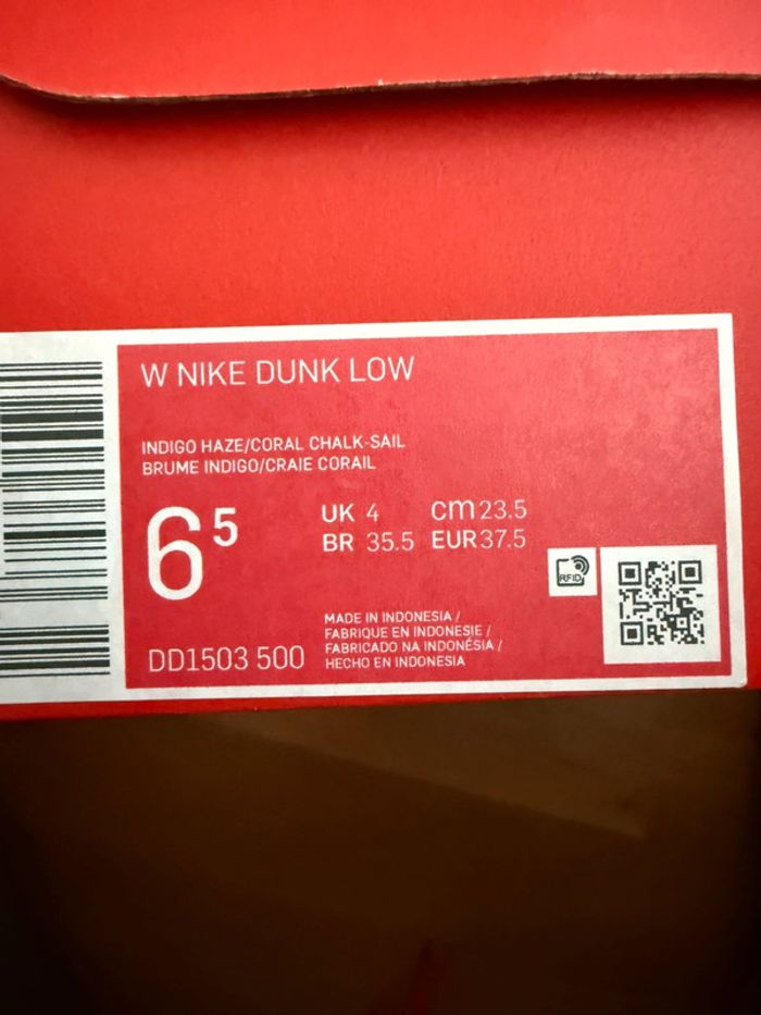 Nike dunk low 37,5 90€ - photo numéro 6