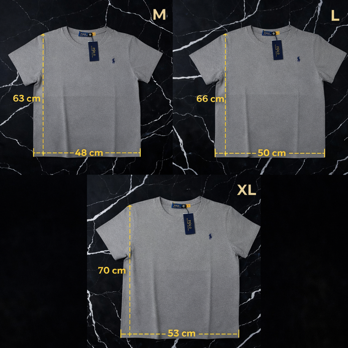 Tee Shirt Ralph Lauren pour homme - Taille L - Gris logo brodé noir - Neuf - photo numéro 6