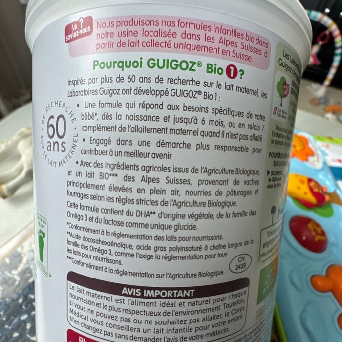 Lait en poudre Guigoz bio  1 - photo numéro 3