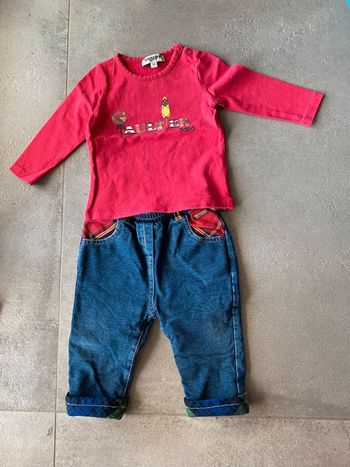 Ensemble pantalon tee-shirts 1 an