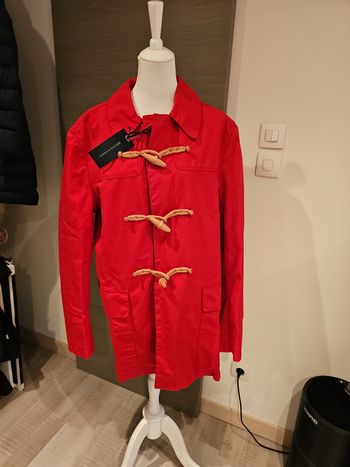 imperméable tommy hilfiger rouge xxl neuf avec étiquette