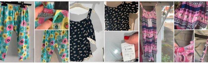 Lot 3 vêtements Neuf été fille 8 ans, confort, combi short, top - photo numéro 3