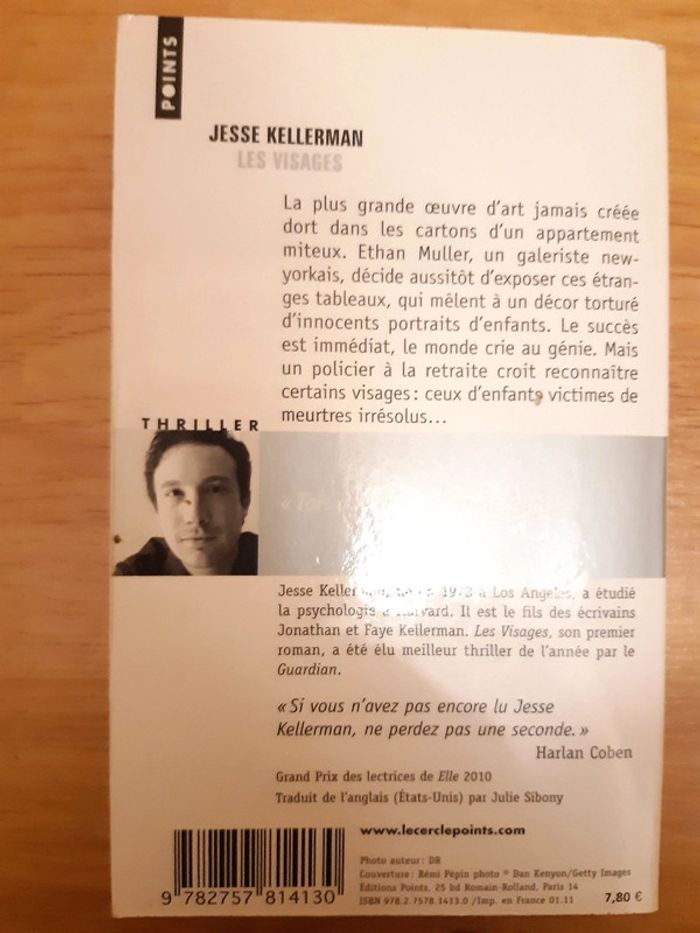 Livre Les visages de Jesse Kellerman - photo numéro 2