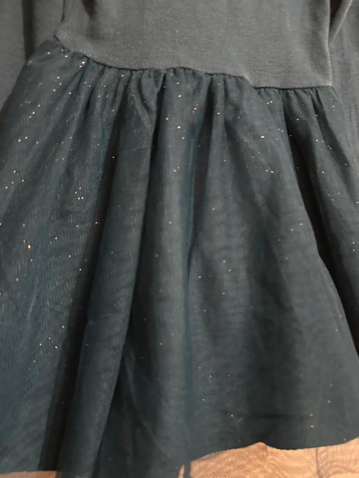 Robe ballerine bleue manches longues fille 5 ans Okaïdi - photo numéro 3