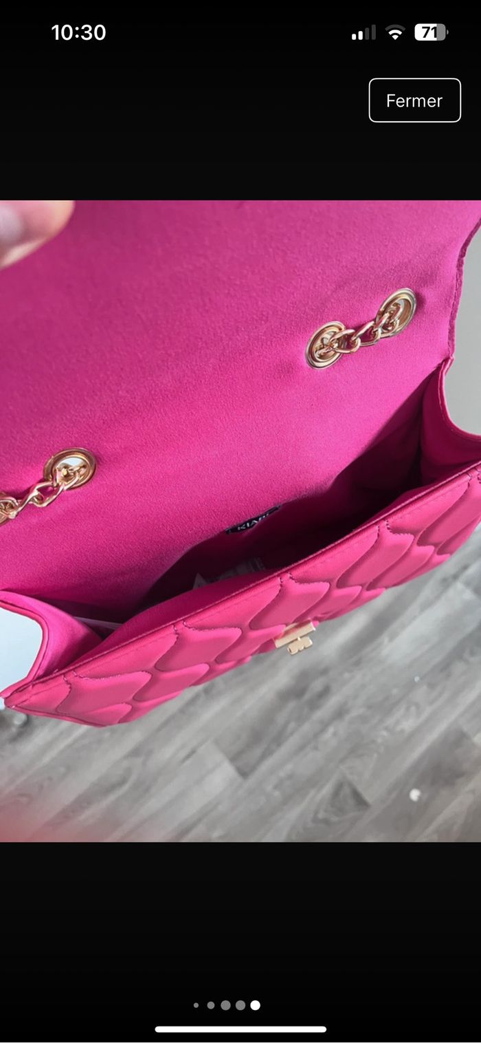 SAC MATELASSÉ ROSE - photo numéro 6