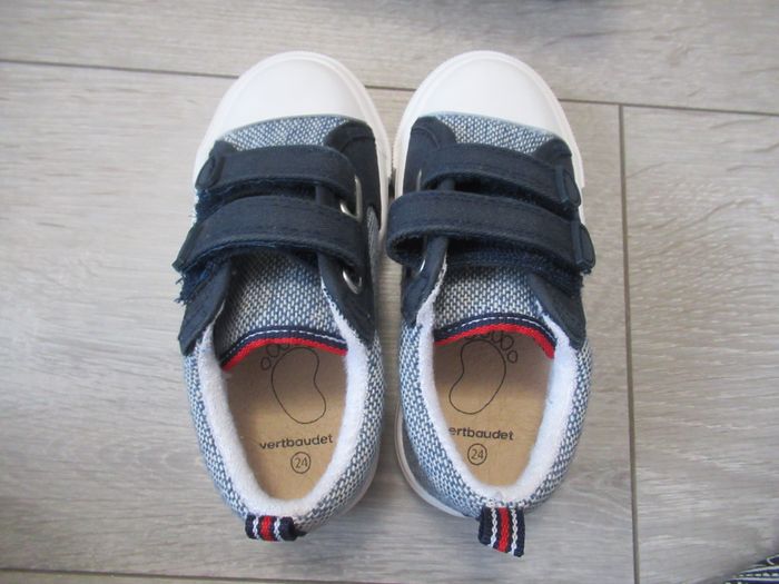Chaussures baskets en toile bleu marine Taille 24 Vertbaudet - photo numéro 5