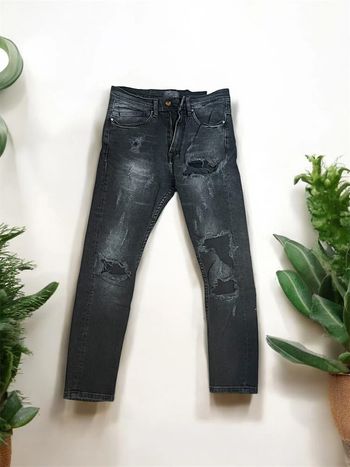 Jean à trou Zara man noir