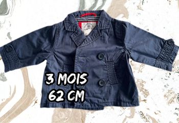 Veste marine 3 mois 62 cm