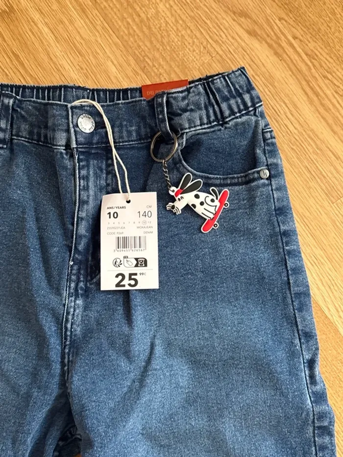 Jeans fille du pareil au même 10 ans 140 cm - photo numéro 2