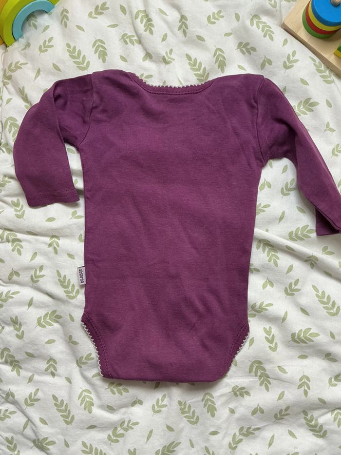 body manches longues violet absorba 6 mois - photo numéro 7