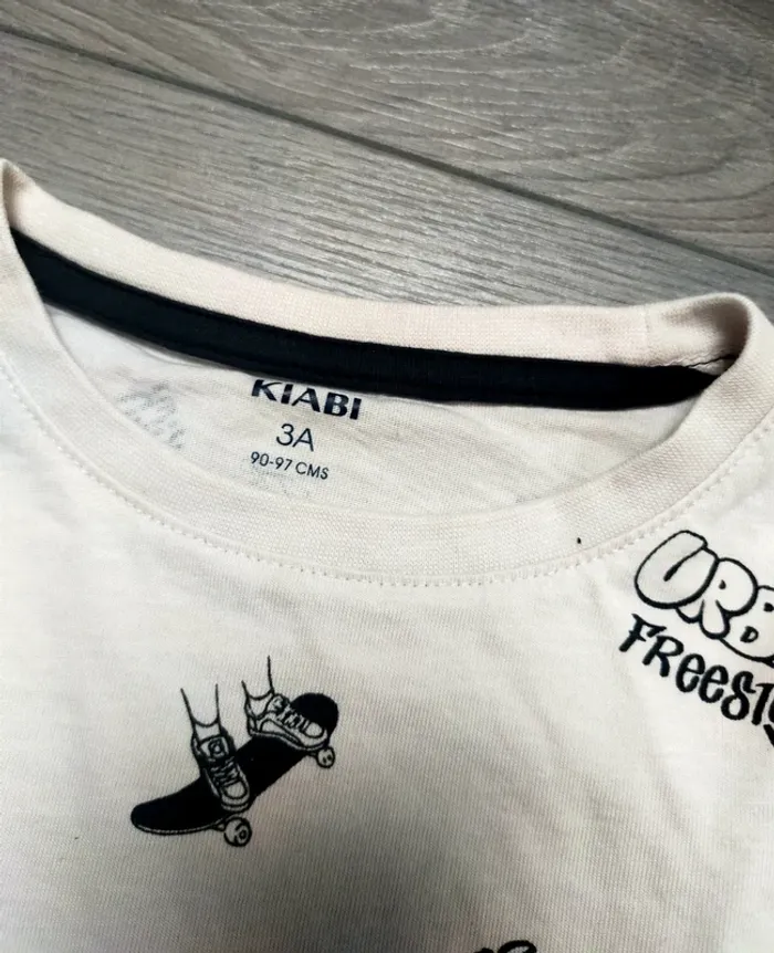 2 T shirts manches longues garçon 3 ans Kiabi - photo numéro 3