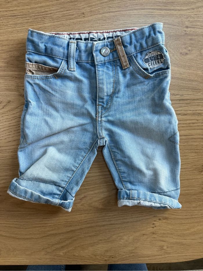 Short jeans enfant 36 mois 3 ans Creeks bleu très bon état