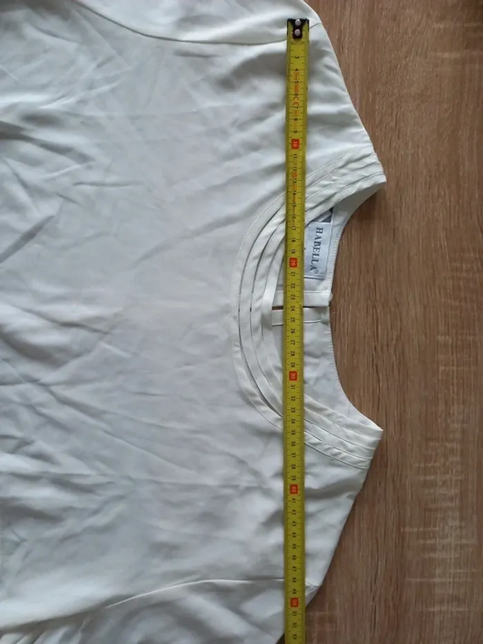 Tee-shirt blanc femme T.50 - photo numéro 9