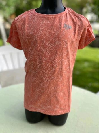 T shirt orange Verbaudet taille 8 ans
