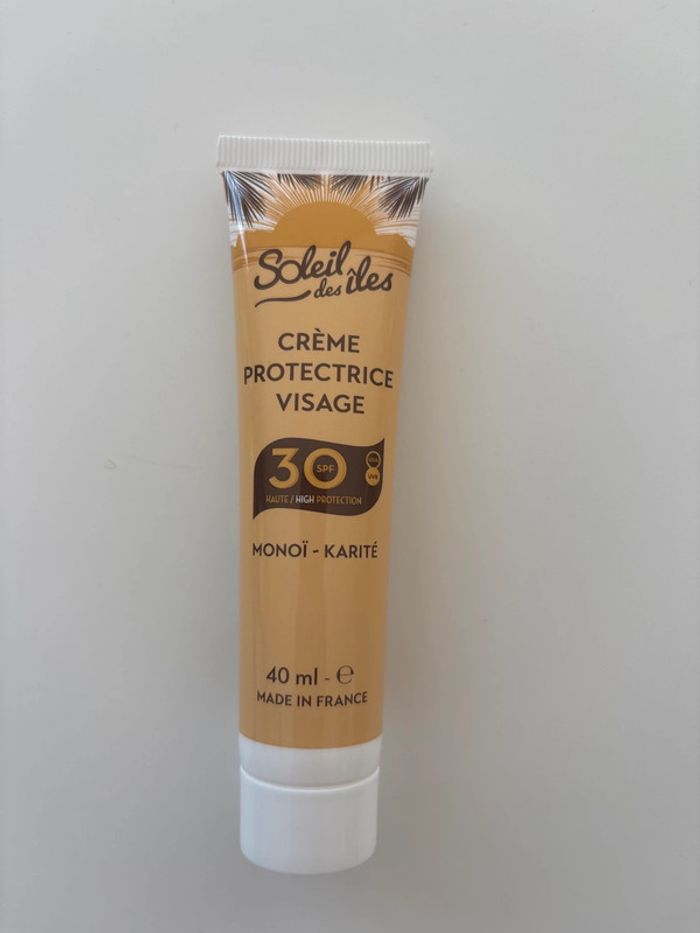 Crème solaire visage Soleil des Îles SPF30 – 40 ml neuve