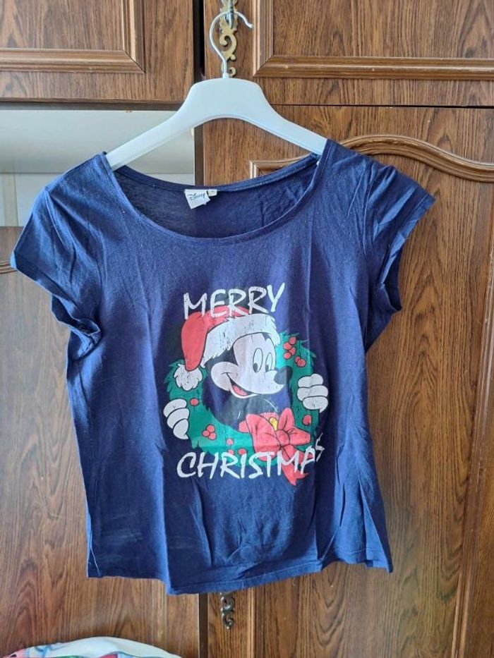tee shirt mickey pere noel