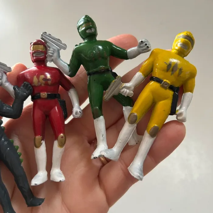 Lot figurines bootleg bioman power rangers vintage - photo numéro 4