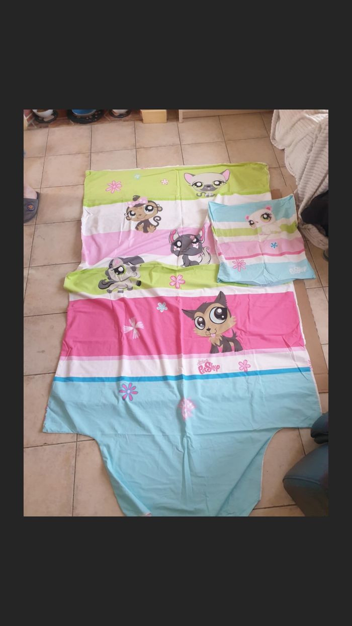 Housse de couette + taie d'oreiller pet shop