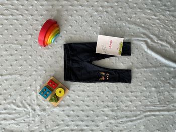 legging marine taille élastique impression lapin aux genoux 18 mois FPC