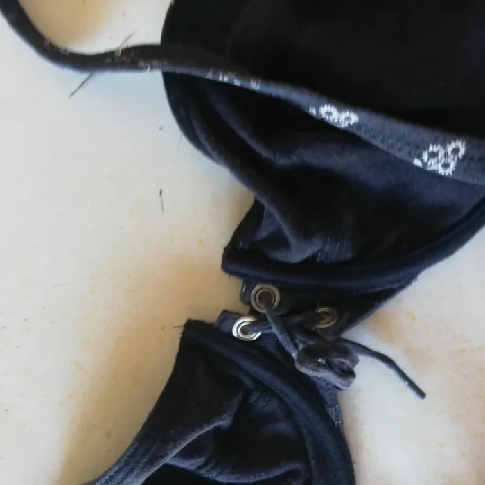 Maillot de bain 2 pièces noir à motifs t. 38/40 - photo numéro 6