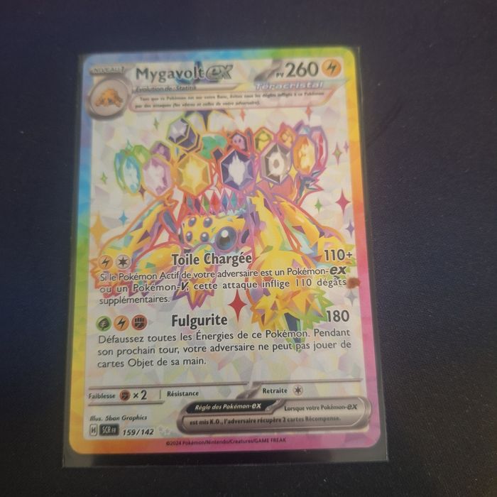 Carte Pokemon MYGAVOLT EX Français - FA EV7 SCR FR - 159/142 - Neuf