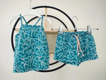 12 mois ensemble fille été Gémo teeshirt et short