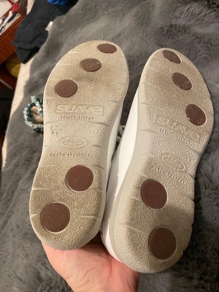 Basket blanche femme marque suave taille 38 - photo numéro 7