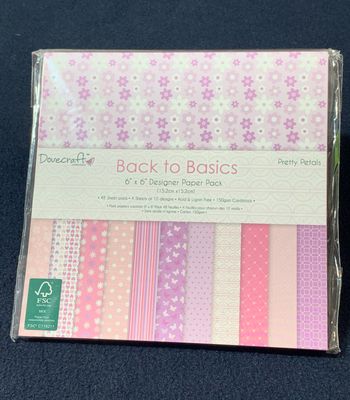 Pack 48 feuilles 150g Pretty Petals Dovecraft