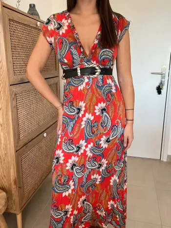 Robe longue rouge Holly & Joey