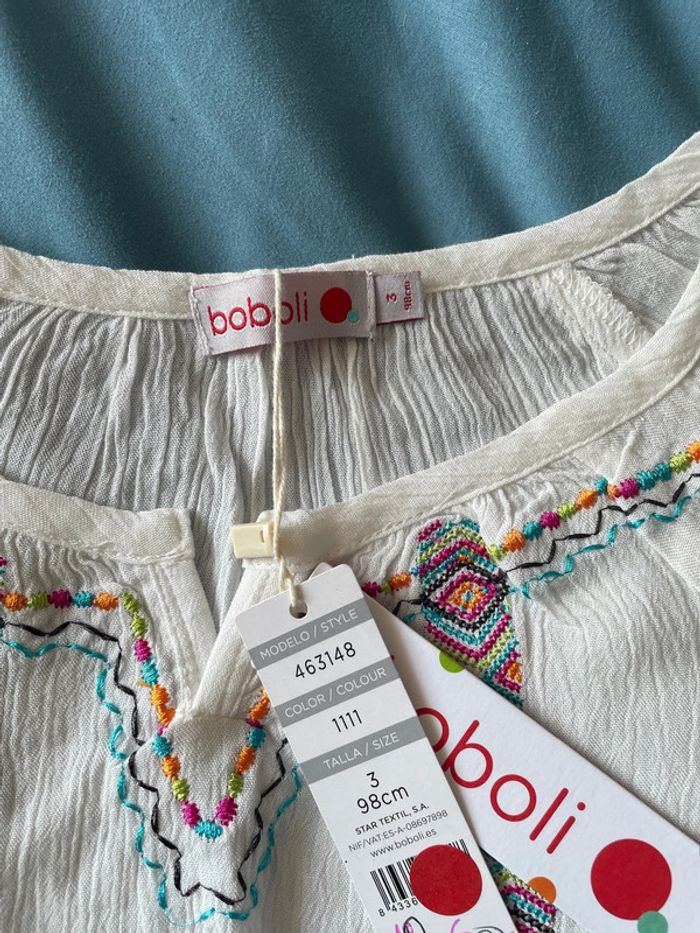 Blouse boboli neuve 3 ans - photo numéro 3