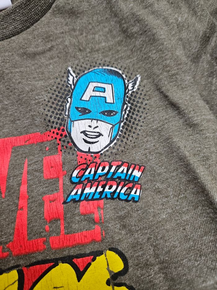 T.shirt manches longues Marvel kaki 5 ans - photo numéro 4